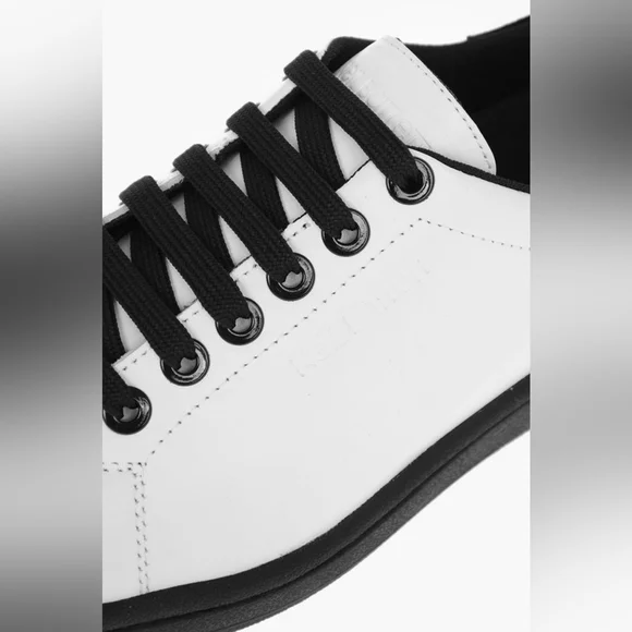 NIB Neil Barrett Leather TENNIS TRAINER Sz 5/38